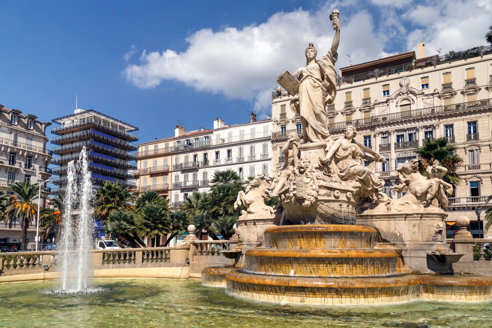 Grand Fountain on the main square in Toulon